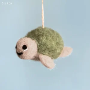 East of India - Felted Hanging Animals - Turtle - 5530.3