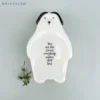 East of India - Porcelain Flat Dog Dish 6081.1
