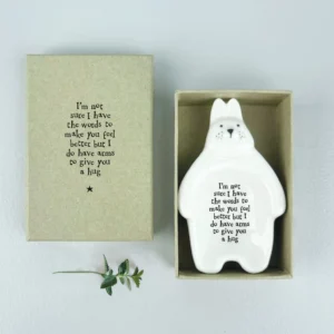 East of India - Porcelain Flat Rabbit Dish 6081.4 Boxed