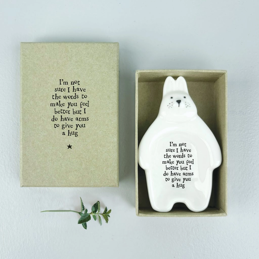 East of India - Porcelain Flat Rabbit Dish 6081.4 Boxed