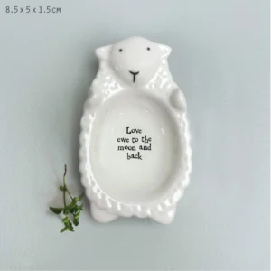 East of India - Porcelain Flat Sheep Dish 6081.3