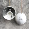 East Of India - Half Porcelain Bauble - Jesus, Mary and Joseph - 6568