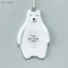 East of India - Hanging Animals - Bear - I Love You Beary Much 6102.1