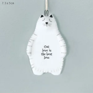 East of India - Hanging Animals - Cat - Cat Love Best Love 6104.1