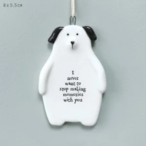 East of India - Hanging Animals - Dog - Never Stop Making Memories 6103.1