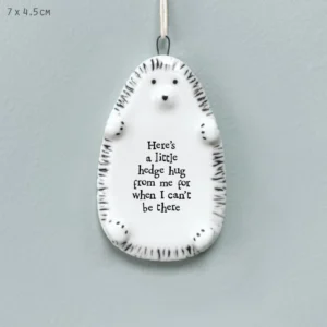 East of India - Hanging Animals - Hedgehog - Hedge Hug From Me 6107.1
