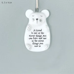 East of India - Hanging Animals - Mouse - A Friend Is One Of The Nicest Things 6108.2