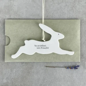 East of India - Hanging Bunny - Brilliant Brave & Beautiful - 6555 Sleeve