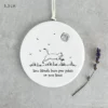 East of India - Hanging Circle Cat - True Friends Leave Paw Prints - 6351