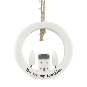 East of India - Hanging House in Circle - You Are My Sunshine 6587 Close