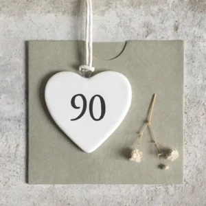 East of India - Small Hanging Numbered Heart - 90 - 4137 Sleeve