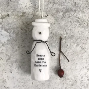 East of India - Hanging Snowman - Hearts Come Home - 6517