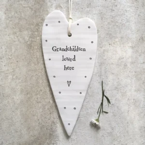 East of India - Long Hanging Heart - Grandchildren Loved 6248