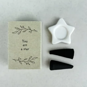 East of India - Matchbox Incense - Star and Cones - 976-3 Close Up