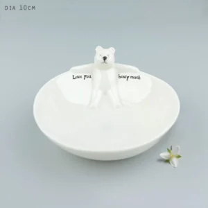 East of India - Medium Animal Bowls - Bear - Love You Beary Much 6082