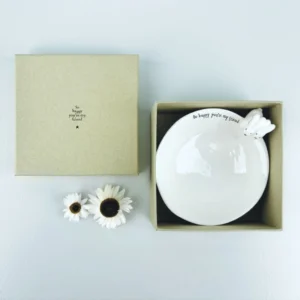 East of India - Medium Animal Bowls - Rabbits - So Happy You're My Friend 6082.2 Boxed