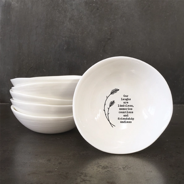 East of India - Medium Bowls - Our Laughs Are Limitless - 6121 Set