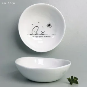 East Of India - Medium Wobbly Bowls - Happy You're My Friend 6028