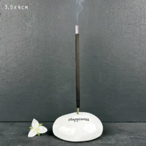 East of India - Pebble Incense Holder - Happiness 4346