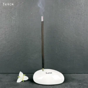 East of India - Pebble Incense Holder - Love 4345