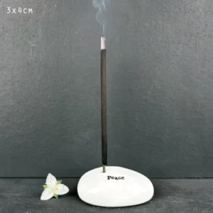 East of India - Pebble Incense Holder - Peace 4349