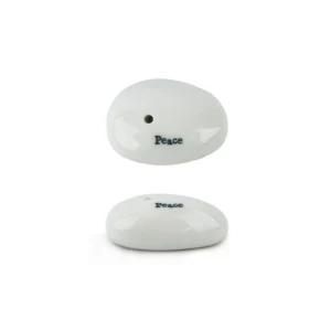 East of India - Pebble Incense Holder - Peace 4349 Close Up