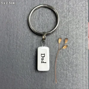 East of India - Porcelain Keyring - Dad - 4101C