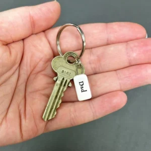 East of India - Porcelain Keyring - Dad - 4101C Model