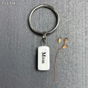 East of India - Porcelain Keyring - Mum - 4101B