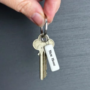 East of India - Porcelain Keyring - New Home - 4101A Lifestyle