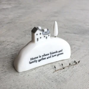 East of India - Porcelain Ornament - Home Is Where Friends - 5596