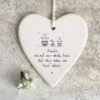 East of India - Round Hanging Heart - Friends Make Our Lives Whole 6205