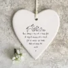 East of India - Round Hanging Heart - Here Sleeps A Boy - 6220
