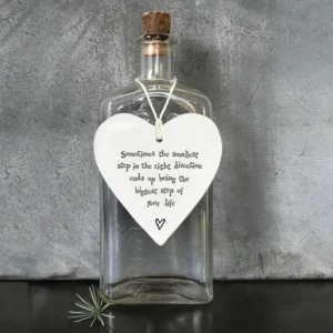 East of India - Round Hanging Heart - Smallest Step - 4204 Lifestyle