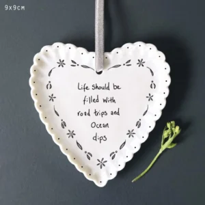 East Of India - Scallop Hanging Heart - Life Filled Road Trips - 6270