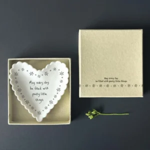 East of India - Scallop Heart Dish - May Every Day - 2062 Boxed