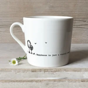 East of India - Sentiment Mug - Just A Biscuit Away - 5905