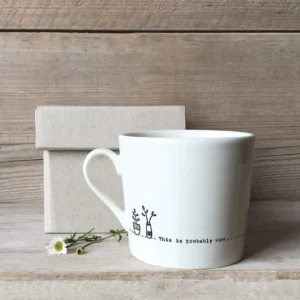 East of India - Sentiment Mug - Probably Wine -5906 Boxed