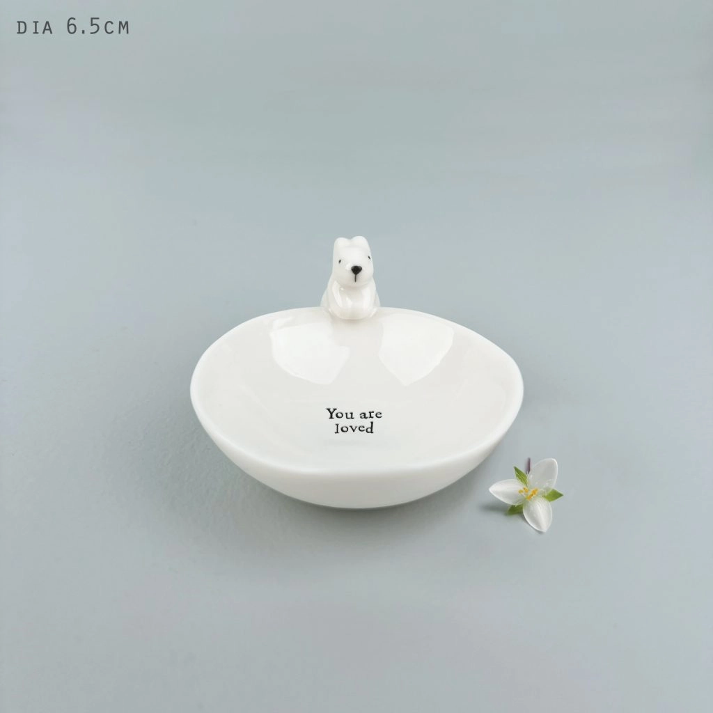 East of India - Small Animal Bowls - Rabbit - You Are Loved 6083.3
