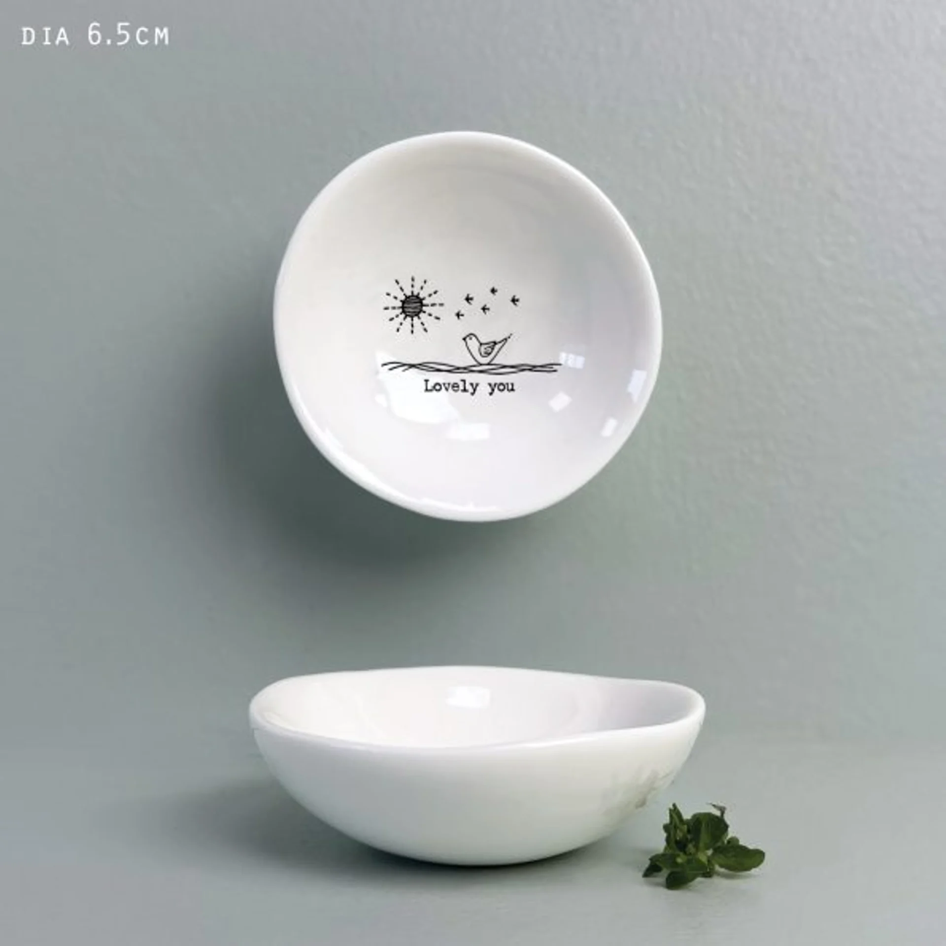 East Of India - Small Wobbly Bowls - Lovely You - 6009