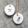 East of India - Small Floral Hanger Token - Thank You - 4098East of India - Small Floral Hanger Token - Happy Birthday - 4098
