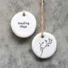 East of India - Small Floral Hanger Token - Sending Hugs - 4090