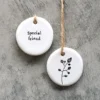 East of India - Small Floral Hanger Token - Special Friend - 4096