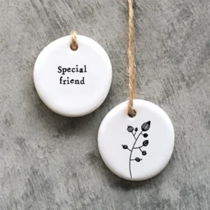 East of India - Small Floral Hanger Token - Special Friend - 4096