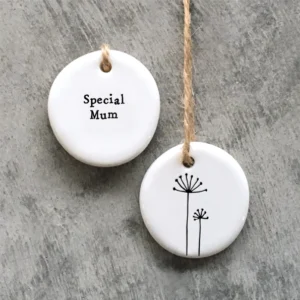 East of India - Small Floral Hanger Token - Special Mum - 4097