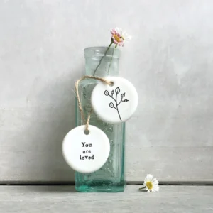 East of India - Small Floral Hanger Token - You Are Loved - 4091 Lifestyle