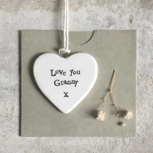 East of India - Small Hanging Heart - Love You Granny - 4175 Sleeve