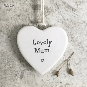 East of India - Small Hanging Heart - Lovely Mum - 4169