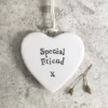 East of India - Small Hanging Heart - Special Friend - 4177
