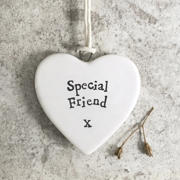East of India - Small Hanging Heart - Special Friend - 4177